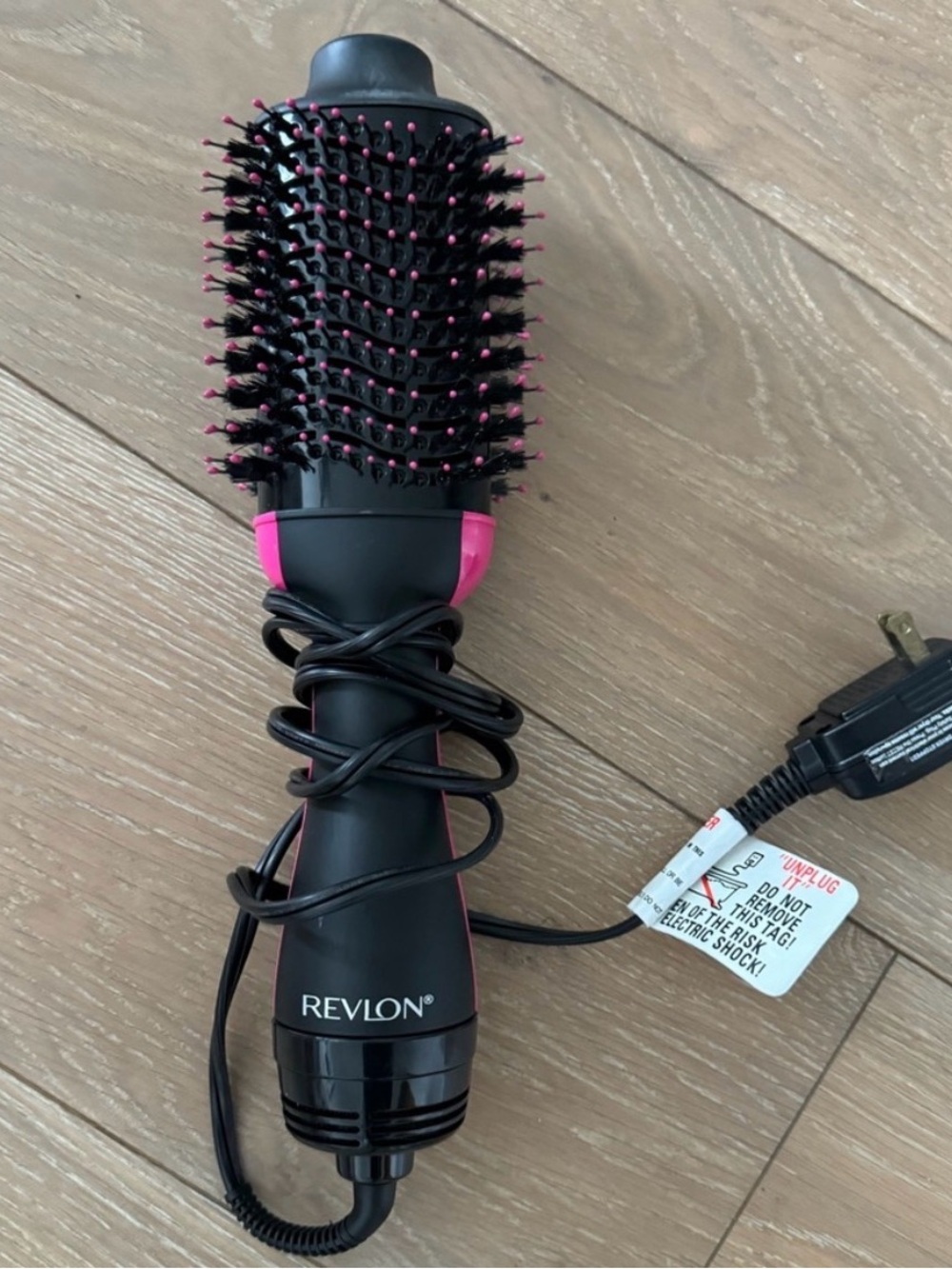 Revlon Black and Pink Hot Air Brush Styler